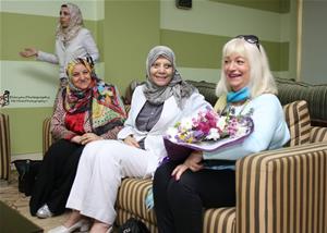 Le corps enseignant de la faculté de Tanta avec Mme Michèle Foulain