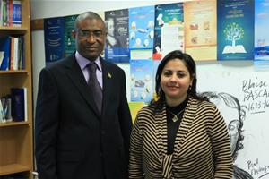 Visite officielle de son excellence M. Soriba Camara ambassadeur de la république de Guinée