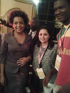 Séance d’ouverture, S.E. Madame Michaëlle Jean, Secrétaire générale de la Francophonie avec Dr. Marwa Elsahn