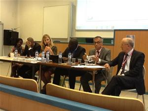 Arrivée de l'équipe du CAF à Liège