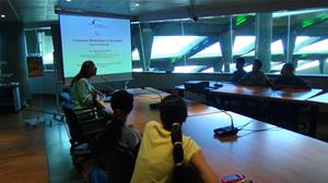 Les participants de conférence avec l’animatrice Dr Shaymaa El Sherif