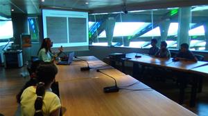 Les participants de conférence avec l’animatrice Dr Shaymaa El Sherif