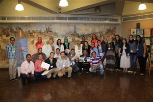 Les participants à la formation avec Dr. Marwa El Sahn et Dr. Shaymaa El Shérif