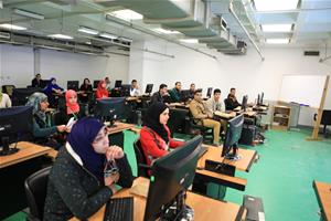Séance d’apprentissage des différents moyens de l’accès aux ressources électroniques de                     la Bibliotheca Alexandrina : Catalogue de la BA par Mme Basma El Massry