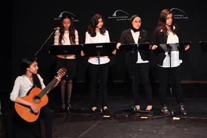 Spectacle des participants à l’atelier du conte : les participants