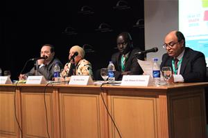 2ème Séance : Dr Sami Paul Tawil, Prof Gusine Gawdat, M. Babou Diène; Son excellence l'ambassadeur Hisham El Zimaity