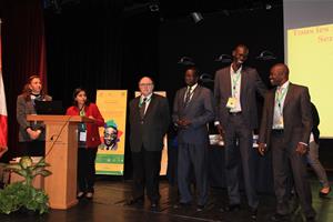 Remise des prix du Concours Léopold Sédar Senghor, de la Dictée PICADELF et de l’Art Oratoire : Dr Shaymaa El Shérif, Dr Marwa El Sahn, Prof. Albert Lourde, M. Alphonse Raphaël Ndiaye, M. Ibrahima Thiam, M. Amadou Ndiaye