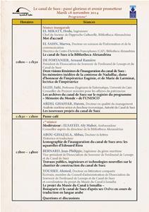 Le programme du colloque