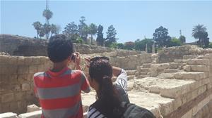 Les participants au théâtre romain d’Alexandrie -Premier groupe 