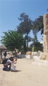 Les participants au théâtre romain d’Alexandrie -Premier groupe 