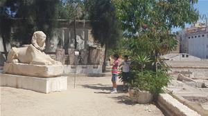 Les participants au théâtre romain d’Alexandrie -Premier groupe 