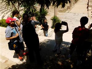 Les participants au théâtre romain d’Alexandrie -Premier groupe 