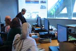 Les participants de l'atelier « TICE » par Mlle Dina El Kordy