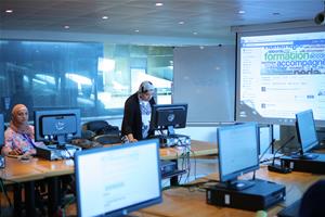 Les participants de l'atelier « TICE » par Mlle Dina El Kordy