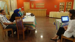 Les participants de l'atelier « L’enseignement : un art ou une vocation ? » par Mme Colette Frège