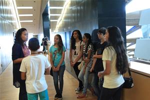Les participants au théâtre romain d’Alexandrie - troisième groupe 