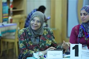 Atelier: Enseigner et apprendre en enseignant, animé par Mme Colette Frège, Consultante au Centre des Arts de la Bibliotheca Alexandrina