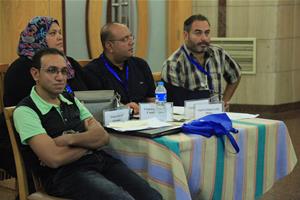 Les participants durant leur projet final 