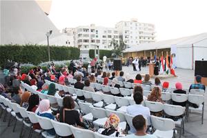 Les invités du Festival lors des mots d’accueil