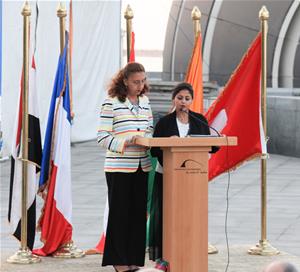 Mots d’accueil : Dr Marwa El Sahn, directrice du CAF et Dr Shaymaa El Sherif