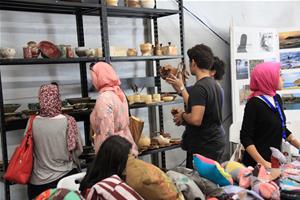 L'exposition des produits artisanaux