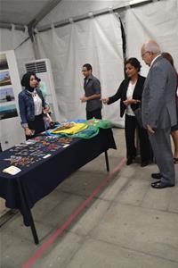 L'exposition des produits artisanaux 