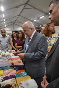 L'exposition des produits artisanaux 