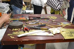 L'exposition des produits artisanaux 