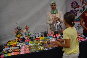 L'exposition des produits artisanaux 