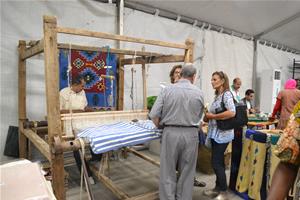 L'exposition des produits artisanaux 