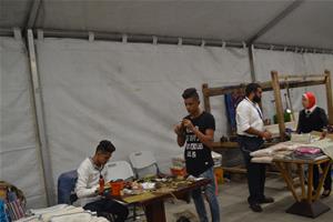 L'exposition des produits artisanaux 