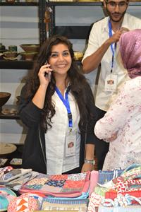 L'exposition des produits artisanaux 