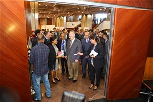 Vernissage de l’exposition « Tramway d’Alexandrie », présentée par l’Agence Française de Développement (AFD), l’Autorité pour le Transport des Passagers à Alexandrie (APTA) et le Centre d’Études Alexandrines (CEAlex)