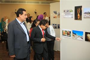 Les participants de l' atelier et leurs familles