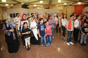 Les participants de l' atelier et leurs familles