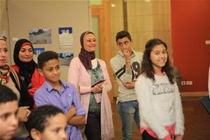 Les participants de l' atelier et leurs familles