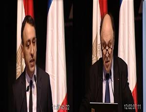 M. Nabil Hajlaoui, Consul général de France à Alexandrie introduit la 5e séance intitulée « La Francophonie en Égypte » et l