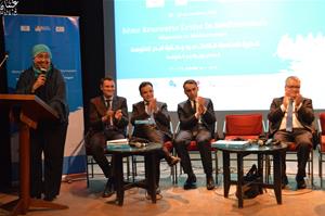 L'intervention de Mme. Omnia Shaker , Responsable du bureau de l’Agence Universitaire de la Francophonie en Egypte (AUF) et directrice du département « Formations à distance » à l’Université Senghor 