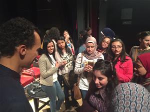 M. Gaël Faye avec des lycéens