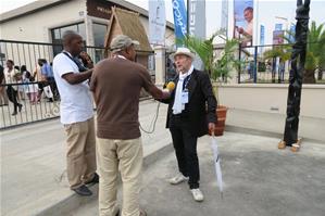 Sur le village de la Francophonie, Thierry Auzer répond aux questions de la presse 
