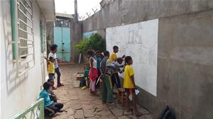 Atelier artistique : arts-plastiques aux Graines de Bitume