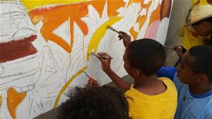 Atelier artistique : arts-plastiques aux Graines de Bitume