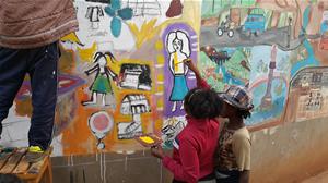 Atelier artistique : arts-plastiques aux Graines de Bitume