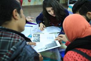 Les participants de la 9ème édition de la FEFUE durant l'atelier de « Mission 54 » 