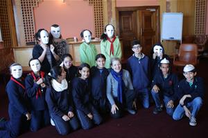  Les participants de l'atelier de théâtre  