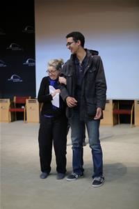 Les participants de l'atelier de théâtre durant la répétition