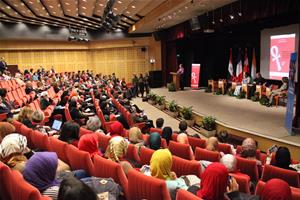 L'intervention de S.E. Mme Nada Draz, Ambassadeur, Directrice du Département de la Francophonie au ministère des Affaires Étrangères, correspondante nationale auprès de l’Organisation Internationale de la Francophonie (OIF) et membre du Conseil National des Femmes en Égypte