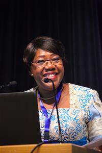 L'intervention de S.E. Mme Euphrasie Kouassi Yao, Titulaire de la Chaire UNESCO « Eau, Femmes et Pouvoir de Décisions », ex-Ministre ivoirienne de la Promotion de la Femme, de la Famille et de la Protection de l’Enfant