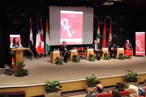 L'intervention de Mme Mona El-Daly, Journaliste et présentatrice à la chaîne Nile TV International d’Égypte