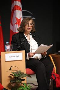 L'intervention de Dr Tahani Omar, Professeur à la Faculté des Lettres, Université du Caire et ex-Présidente de l’Université Française d’Égypte